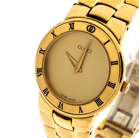 gold gucci watch womens|gucci official site.